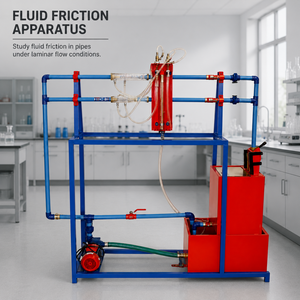 Aparato para la reducción de la fricción en tuberías |   Equipo de Laboratorio de Mecánica de Fluidos para Experimentos de Pérdida por Fricción Darcy-Weisbach - Product Image 1