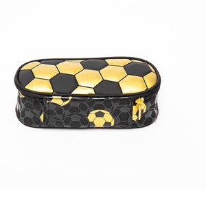 กระเป๋าใส่ดินสอพิมพ์ลายฟุตบอลสีทอง - Product Image 2