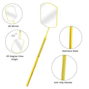 Miroir carré pour extensions de cils Bahasa Beauty Tools – Le meilleur pour la pose de faux cils – Service OEM en gros – Miroir à cils en acier inoxydable - Product Image 4
