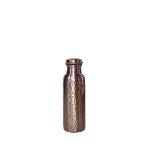 Classic Hammered <b>Copper</b> Eco-Friendly Reusable Portable <b>Drinking</b> Water <b>Bottle</b> for Home Kitchen and Office - Product Image 2