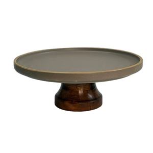 Superbe Assiette Ronde en Céramique Style Art Déco Français pour Desserts et Gâteaux – Création Artistique pour la Maison et la Table - Product Image 1