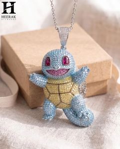 Colgante Personalizado de Tortuga Azul con Incrustaciones de Diamantes de Imitación, Estilo Hip Hop, para Hombre - Product Image 2