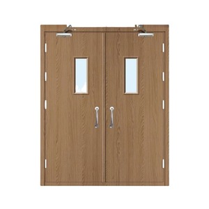 Puerta de Entrada Moderna de Madera con Protección Contra Incendios, Ideal para Villas de Lujo y Proyectos Residenciales, Disponible para Suministro Mundial - Product Image 2