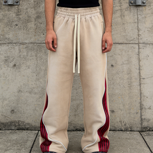 Jogger décontracté en molleton léger et respirant 100 % coton, délavage moyen, éco-responsable, taille élastique, multi-poches, style streetwear personnalisé - Product Image 5