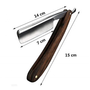 Maquinilla de Afeitar Desechable de Primera Calidad con Hoja Recta, Doble Hoja de Acero Inoxidable, Maquinillas de Afeitar Manuales para Barba, Personalizadas para Hombre - Product Image 2