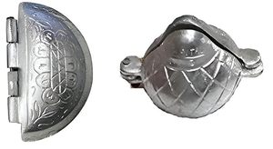 Ensemble de moules à momo en aluminium Modak, 2 moules Sanchan Modak, moule à momo, appareil à faire des raviolis portable pour les festivals Ganesh Chaturthi Diwali - Product Image 6