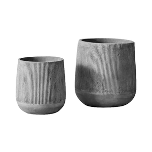 Maceta de cemento decorativa para el hogar y el jardín con diseño elegante para flores y plantas - Product Image 1