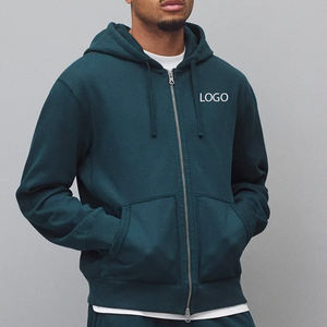 Sudadera con Capucha para Hombre, Diseño con Logotipo, Color Sólido Premium, Cierre de Cremallera, para Uso Diario y Viajes, Servicio OEM 2026 - Product Image 1