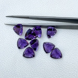 Certified 10mm Natural African Amethyst Faceted Trillion Cut Loose Gemstone Handmade for Jewelry Making Alibaba Online Shopping - Product Image 2