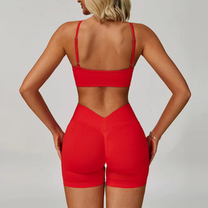 Women Seamless Gym Yoga Set Sports Bra High Waist Leggings Shorts <b>Workout</b> <b>Jacket</b> Stretch Fitness Quick Dry Recyclable Activewear - Product Image 4