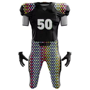 Uniforme de Fútbol Americano para Jóvenes, Venta al Por Mayor, Manga Corta, Transpirable, Tallas Grandes, Ropa de Práctica - Product Image 5