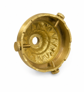 Support d'abat-jour en laiton massif de qualité supérieure, design antique, surface polie, 66 mm, fixation unilatérale - Product Image 4
