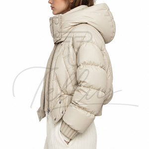 OEM High Quality <b>Women</b> Puffer <b>Jacket</b> Woven 100% Polyester <b>Waterproof</b> Windproof Lightweight Breathable Fashionable <b>Winter</b> <b>Jacket</b> - Product Image 2