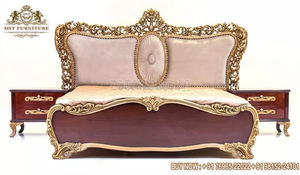 Ensemble de 5 meubles de chambre à coucher Royal White Design français Mobilier de chambre à coucher baroque blanc Décoration intérieure luxueuse Meubles de chambre à coucher - Product Image 3