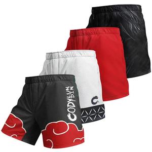 Pantalones cortos MMA para hombre, con estampado, cintura elástica, para entrenamiento en gimnasio, kickboxing, ligeros, de secado rápido, coloridos, para artes marciales mixtas. - Product Image 2