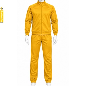 Ensemble de jogging décontracté pour homme SAMAVIA, éco-responsable, séchage rapide, poids moyen, hiver, fermeture éclair intégrale, col montant, couleur unie, polyester - Product Image 1