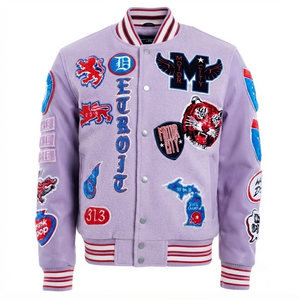 Dark Red Varsity Jacket Custom Letterman <b>Baseball</b> Bomber Women's Streetwear Vintage Embroidered Patch Mesh Front 3D Sleeveless - Product Image 1