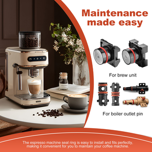 Joint torique en silicone de qualité alimentaire compatible avec les machines à café professionnelles Saeco Philips Gaggia pour la sortie de la chaudière (8 pièces) - Product Image 5