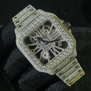 นาฬิกาข้อมือสแตนเลส ETA ระบบอัตโนมัติ ดีไซน์คลาสสิก ฮิปฮอป สำหรับทุกเพศ ผลิตด้วยมือ งานศิลปะเครื่องประดับความงามสุดหรู รุ่นลิมิเต็ดอิดิชั่น - Product Image 1