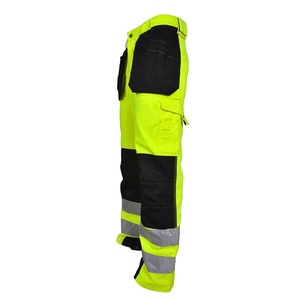 Pantalon de travail de sécurité en polyester pour hommes, ANSI Classe 1 EN ISO 3, imperméable, avec LED clignotante, haute visibilité, décontracté, réfléchissant, logo personnalisé, couleur au choix - Product Image 6