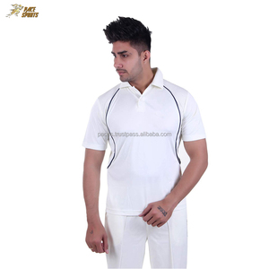 Uniformes de Críquet Blancos de Alta Calidad con Logotipo Personalizado, Nombre del Equipo, Jersey 100% Poliéster, Impresión por Sublimación Personalizada - Product Image 4