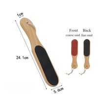 Râpe professionnelle pour pédicure, éliminateur de callosités et peaux mortes, lime à pieds en bois pour talons fendillés, soin des pieds