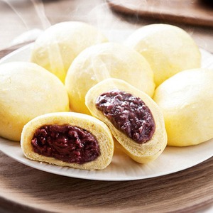 [MILWON] Jjinppang de Frijol Rojo, Pan Dulce Coreano Congelado para Venta al por Menor, Set de Panecillos al Vapor Anheung - Product Image 3