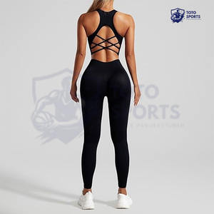 Ensemble de yoga pour femmes, haut de gamme, confortable, coupe ajustée, tissu doux, meilleur service, tendance, respirant, vêtements de sport actifs - Product Image 2