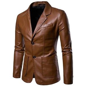 Chaqueta de Cuero de Oveja y Cabra Genuino, a la Moda, Unisex, Estilo Occidental, Impermeable, Transpirable, para Invierno, para Exteriores - Product Image 1