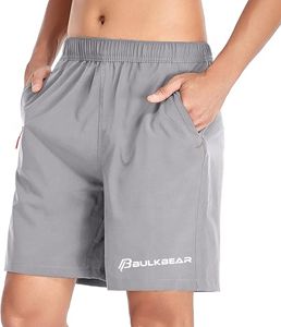 <b>Men's</b> Fitness <b>Shorts</b> Sport Quick Dry Workout Running or Casual Training <b>Shorts</b> With Zipper Pocket - Product Image 5