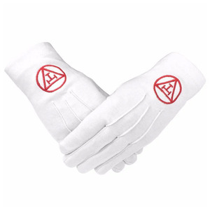 Guantes de Algodón Blanco Orgánico de la Mejor Calidad, Guantes Masónicos de Algodón Blanco Liso Personalizados - Product Image 1