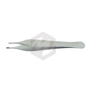 Pinces à tissus chirurgicales de laboratoire dentaire en acier inoxydable de qualité supérieure MERICON INSTRUMENTS MI-Adson 4 3/4 pouces, préhension latérale 7x7 - Product Image 5