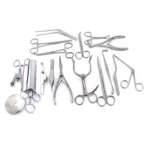 Juego de 16 Piezas para Examen ORL de Azicon, Instrumentos de Diagnóstico de Acero Inoxidable para Oído, Nariz y Garganta, Pinzas de Cocodrilo, Kit de Espéculos - Product Image 1