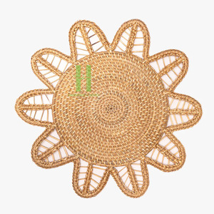 <b>Low</b> Price Wicker Rattan Round Plate Charger Placemats Rustic <b>Table</b> Decoration Handwoven by Skilled Artisans Rattan 2026 - Product Image 4