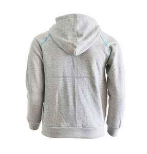 MOVATEXTILES OEM Sweat-shirts basiques pour hommes grandes tailles, sweat-shirt à fermeture éclair intégrale avec logo personnalisé imprimé en relief, sweat-shirt à capuche brodé pour hommes - Product Image 5