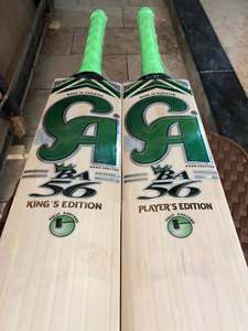 Bate de Críquet CA Sports Gold BA 56 Kings Edition de Madera de Sauce Inglés, Ligero, Ambidiestro, con Funda y Agarre Adicional Antideslizante - Product Image 1
