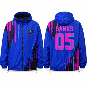 Wrinkle Texture Windbreaker <b>Jacket</b> Custom Wholesale Waterproof Windproof Rainproof Weatherproof Quickdry <b>Packable</b> Hooded Fullzip - Product Image 5