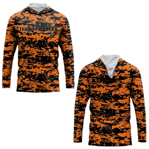 Sweat à capuche unisexe à manches longues Ishaq Traders, imprimé géométrique, séchage rapide, UPF 50, vêtements de pêche - Product Image 6