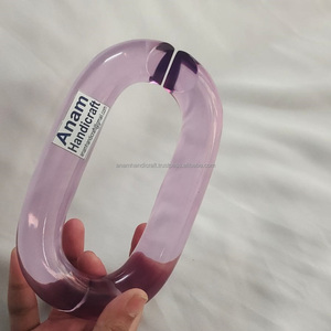 Adornos de Pared de Cadena Acrílica Modernos Personalizados, Hechos a Mano, Adornos Colgantes de Resina Modernos para Decoración del Hogar, Listos para el Festival Diwali - Product Image 1