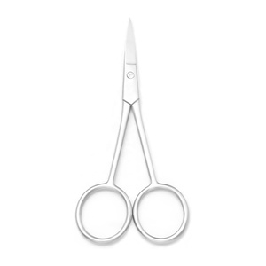 Ciseaux à sourcils droits en acier inoxydable, haute précision, professionnels, durables, pour la beauté et la manucure - Product Image 1