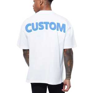 T-shirt Homme Slim Fit à Col Rond et Manches Courtes, 100% Coton Jersey Lourd, Impression Numérique Personnalisée avec Logo et Motif Animalier - Product Image 1