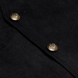 Gilet en cuir suédé vintage pour homme, style western cowboy, avec franges et pompons, boutons-pression, décontracté, OEM - Product Image 5