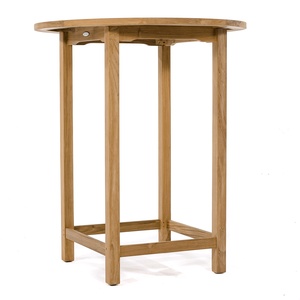 Round <b>Wooden</b> <b>Dining</b> <b>Table</b> Solid Wood Modern <b>Rustic</b> Design Stable Outdoor Bistro Pub <b>Table</b> for Home Furniture - Product Image 2
