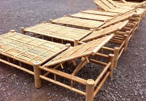 Bamboo summer <b>beach</b> furniture - <b>Beach</b> bamboo relax sunbed - Bamboo <b>beach</b> lounge daybed - Product Image 2