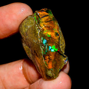 Magnifique qualité supérieure 100% naturel Welo feu éthiopien opale fantaisie huileux rugueux lâche utilisation de pierres précieuses pour la fabrication de bijoux - Product Image 2