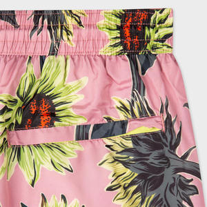 Shorts de bain pour hommes à imprimé tropical, taille élastique, OEM 2026, haute qualité, séchage rapide, pour la plage - Product Image 5