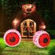 Confezione da 2 Palline Gonfiabili a Forma di Occhio per Halloween, Altezza 90 cm, con Soffiatore d'Aria, Decorazioni per Esterni e Giardino - Product Image 5