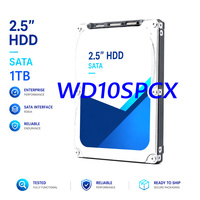 Disco Duro para Portátil WD10SPCX 1TB HDD D10SPCX 1TB 5400 RPM 16MB Caché SATA 6.0Gb/s 2.5in 7mm Slim Accesorios Internos para Computadora