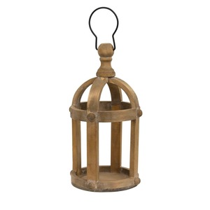 Lanterne en bois naturel, écologique, rustique, faite à la main, éclairage suspendu pour la maison, le jardin, les mariages, les restaurants, les hôtels, les patios, les festivals - Product Image 3