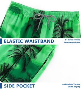 Shorts de bain brodés pour hommes à séchage rapide, anti-plis, pour l'été, vente en gros - Product Image 5